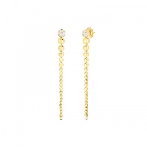Roberto Coin 18K Yellow Gold Diamond Convertible Earrings