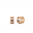 Roberto Coin 18K Rose Gold Navarra Diamond And Mixed Sapphire Hoop Earrings