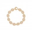 Marco Bicego® Lunaria Collection 18K Yellow Gold and Diamond Pavé Link Bracelet
