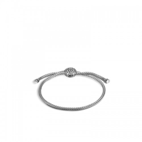Classic Chain Pull Through Bracelet in Silver