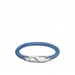 Classic Chain 6mm Bracelet in Silver with Steel Cord