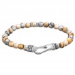 Sterling Silver Classic Chain Beaded Bracelet