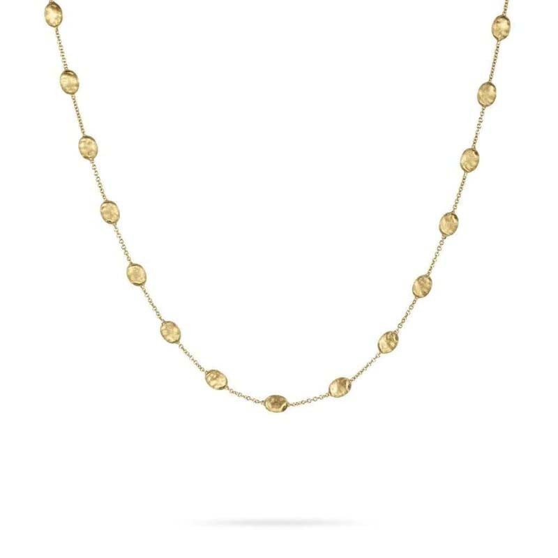 Marco Bicego 18k yellow gold Siviglia medium bead necklace, 18
