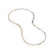Marco Bicego 18k yellow gold Africa hand engraved yellow gold and mixed gemstone convertible graduated necklace, 36