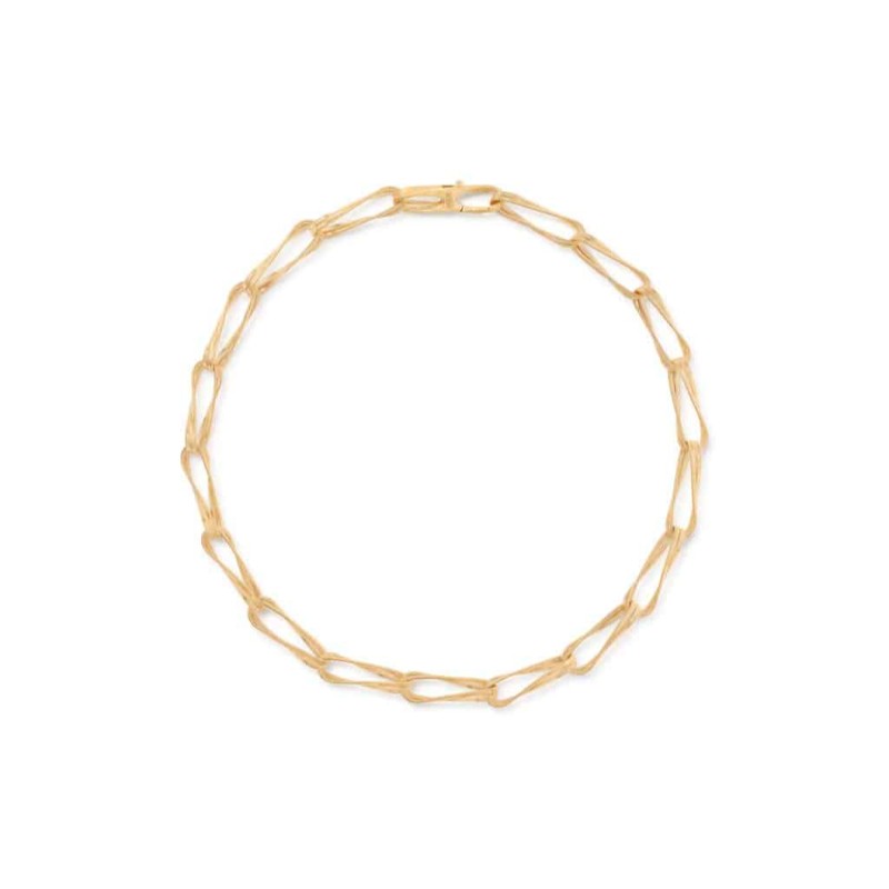 Marco Bicego 18k yellow gold Marrakech Onde hand twisted double link necklace, 18.25