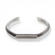 John Hardy sterling silver Classic Chain 7mm tiga small black oxidation cuff bracelet, size M