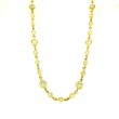 Lisa Nik 18k yellow gold Sparkle diamonds-by-the-yard necklace with round diamonds weighing 8.48 carats total weight, 24