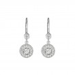 Penny Preville 18K White Gold Rhodium Plated Round Drop Earrings