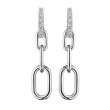 Penny Preville 18K White Gold Rhodium Plated Small Diamond Huggie Earrings
