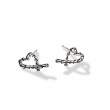Classic Chain Manah Silver Heart Stud Earrings