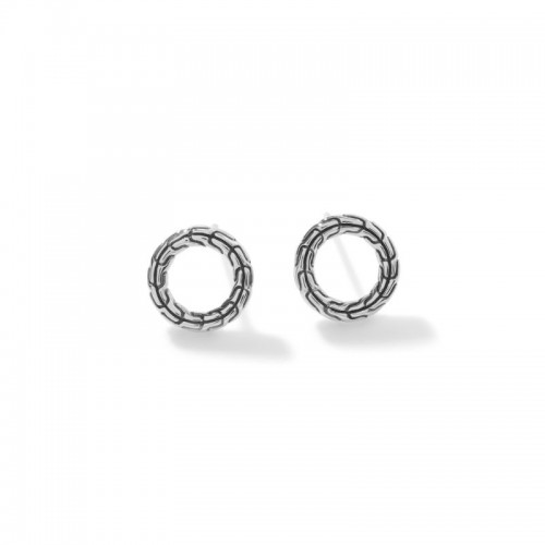 Classic Chain Carved Chain Stud Earrings
