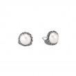 Classic Chain Silver Pearl Stud Earrings