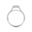 Forevermark Platinum Center Of My Universe Floral Diamond Halo Ring