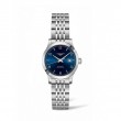 Longines Record steel 30mm blue dial automatic chronometer on steel bracelet
