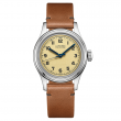 Longines Heritage Military Marine Nationale Limited Edition steel 38.5mm beige dial on leather strap with steel buckle also with Nato leather strap and steel buckle