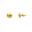 Gurhan 24K Yellow Gold Medium Lentil Button Earrings