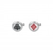 Montblanc Around The World In 80 Days Ace Of Club & Ace Of Diamond Cufflinks, Steel & Mother-Of-Pearl