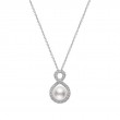 Mikimoto 18K White Gold Ruyi Collection Akoya Cultured Pearl And Diamond Pedant
