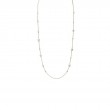 Mikimoto 18K Yellow Gold Akoya Cultured Pearl And Diamond Station Necklace