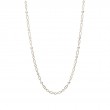 Mikimoto 18k yellow gold M collection link chain necklace with 6 pearl stations, 6.5mm/A+ akoya pearls, 24