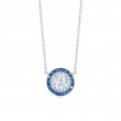 Kwiat Pendant with Diamonds and Sapphires