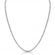 Norman Silverman 18K White Gold Rhodium Plated 3 Prong Diamond Opera Detachable Necklace