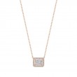 Penny Preville 18K Rose Gold Illusion Setting Diamond Pendant Necklace