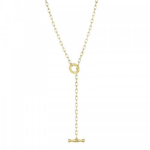 Penny Preville 18K Yellow Gold Large Flat Link Necklace