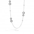 John Hardy sterling silver Dot hammered silver sautoir necklace, 36