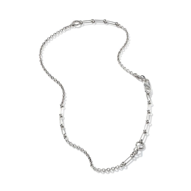 John Hardy sterling silver Asli Classic Chain remix transformable link Y necklace with hook clasp, 36