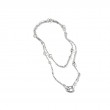 Classic Chain Hammered Sautoir Necklace