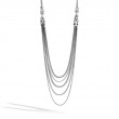 John Hardy sterling silver Asli Classic Chain link bib necklace with hook clasp, 16