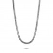 John Hardy sterling silver Classic Chain tiga necklace, 8mm necklace with pusher clasp, 18