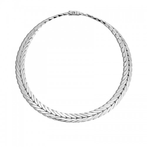John Hardy sterling silver Modern Chain medium necklace, 11mm necklace with pusher clasp, 18