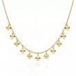 Gabriel & Co 18K Yellow Gold Contemporary Disc Drops Necklace, 17.5