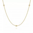 Gabriel & Co 18K Yellow Gold Contemporary 7 Disc Station Necklace