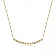 Gabriel & Co 18K Yellow Gold Contemporary Curve Bar Necklace