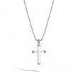 Classic Chain Silver Cross Necklace