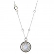 Sterling Silver Dot Moon Door Jawan Pendant Necklace