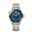 Omega Seamaster Diver 300 M Co-Axial steel/18k yellow gold 42mm blue ceramic bezel blue index dial on steel/18k yellow gold bracelet