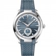 OMEGA Seamaster Aqua Terra 150M steel 41mm blue-grey dial on rubber strap with steel buckle