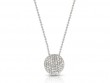 Phillips House 14k white gold diamond Affair mini Infinity necklace with 56 diamonds weighing a total of 0.27 carats, 16-18