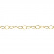 Phillips House 14k yellow gold onal link logo tag chain, 36