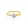 Phillips House 14k yellow gold Affair micro infinity stack ring with 30 round diamonds weighing 0.12 carat total weight