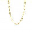Lisa Nik 18k yellow gold Golden Dreams 3.5mm paperclip chain necklace, 18