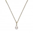 Mikimoto 18K Yellow Gold Everyday Essentials Pearl Pendant Necklace With A Diamond