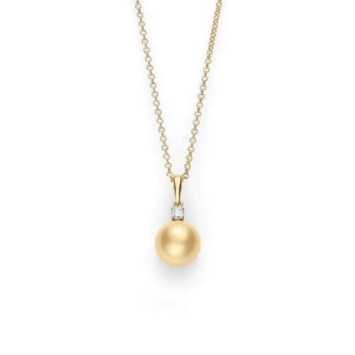 Mikimoto Golden South Sea Cultured Pearl Necklace