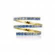 Penny Preville 18K Yellow Gold Ombre Blue Spring Ring