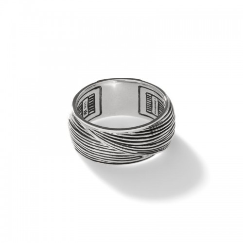 Bamboo Striated Band Ring