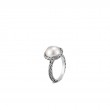 John Hardy sterling silver Classic Chain mabe pearl ring, 11.5-12mm freshwater pearl, size 7
